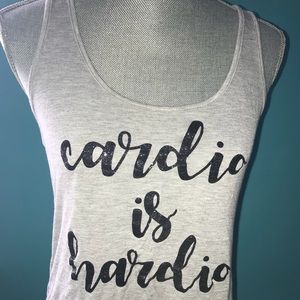 Cardio is Hardio Cute Gym Tank